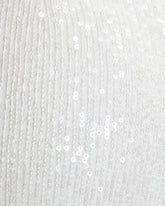 Brogan Sequin Slit Maxi Skirt - White